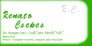 renato csepes business card